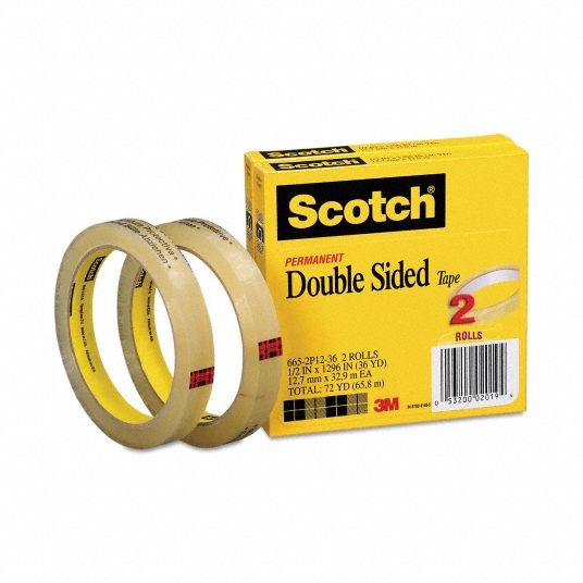 3 pk. - Scotch 1W Transparent Tape Rolls - 72 Yards - 3 Core