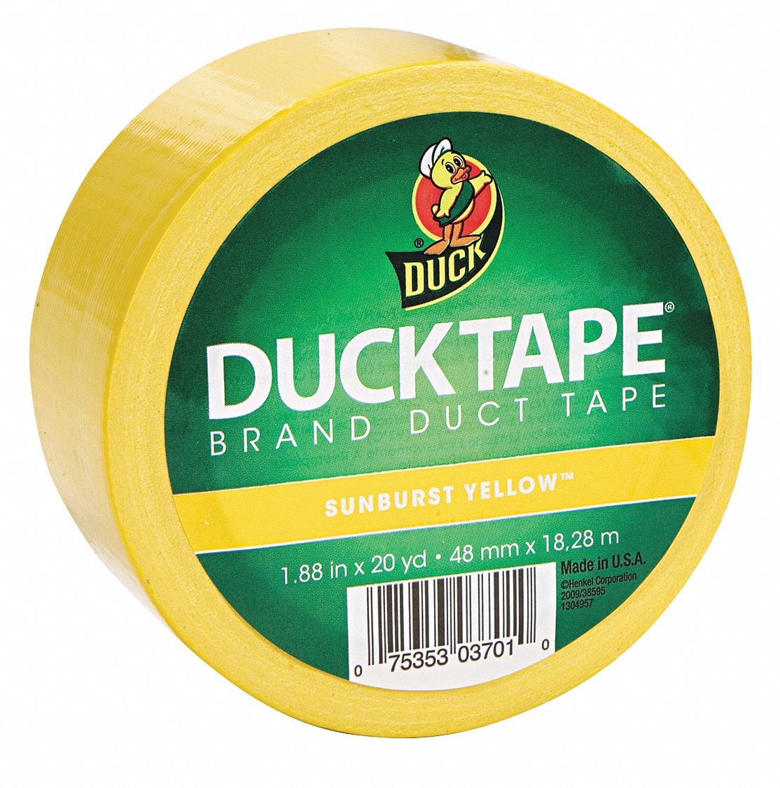 Duct Tape,1.88 In.x20 Yd.,Yellow - 43GC06|519615 - Grainger