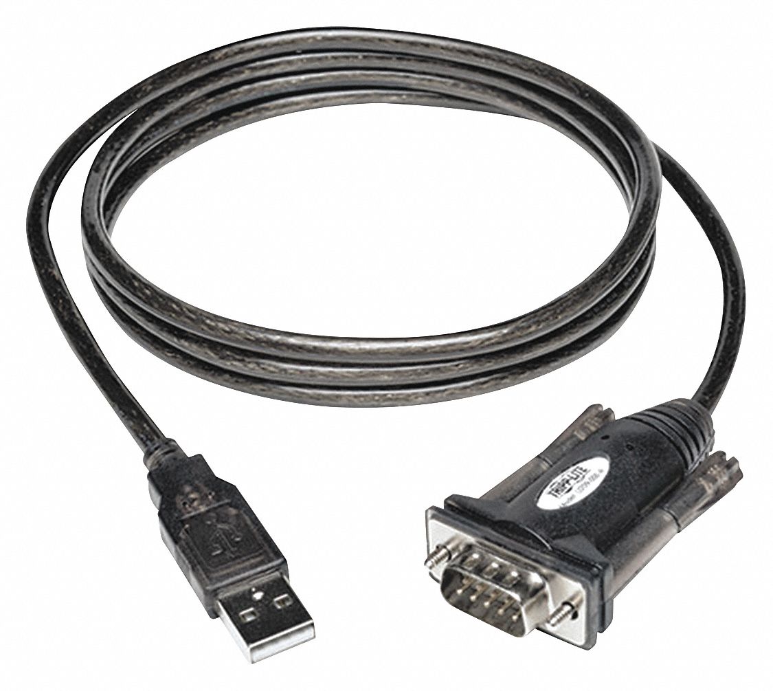 TRIPP LITE, U209-000-R, Serial Adapter Cable,USB,Gray - 43GD20|U209-000 ...