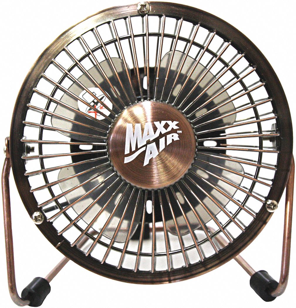 USB Desk Fan,  5V,  Adapter Included, 4in