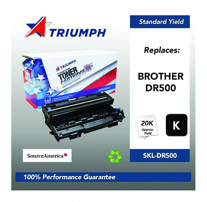 Printer Drum: Remanufactured, Compatible Printer Series DCP/HL/MFC, 20, 000 Page Yield - Max, Black