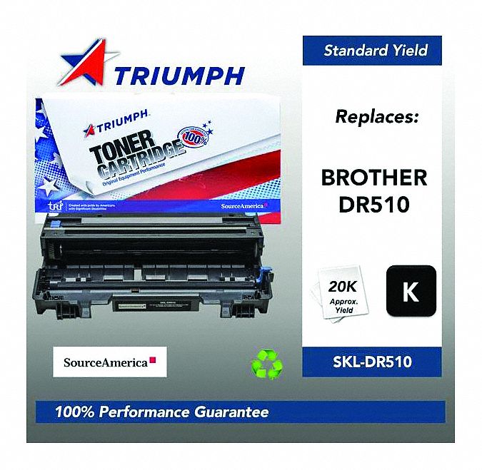 Printer Drum: Remanufactured, Compatible Printer Series DCP/HL/MFC, 38LV15 Compatible with, Black
