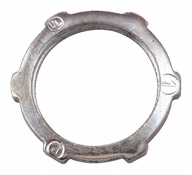 1/2 in Trade Size, Steel, LockNut for Threaded RMC/IMC 43GX161002