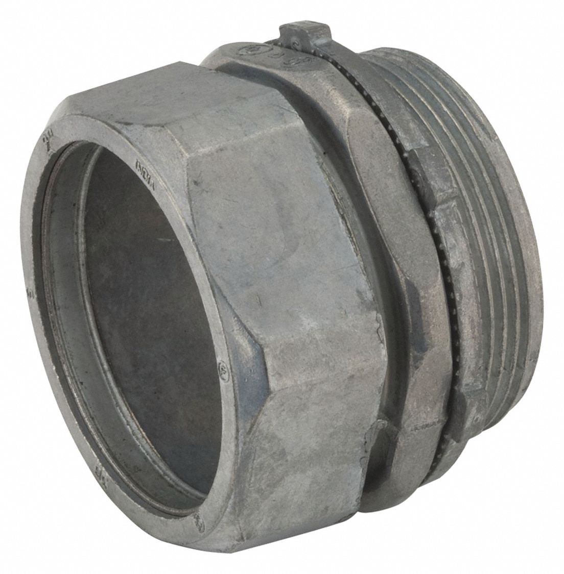RACO Compression Conduit Connector Zinc, 3/4 in Trade Size, 1 3/8 in