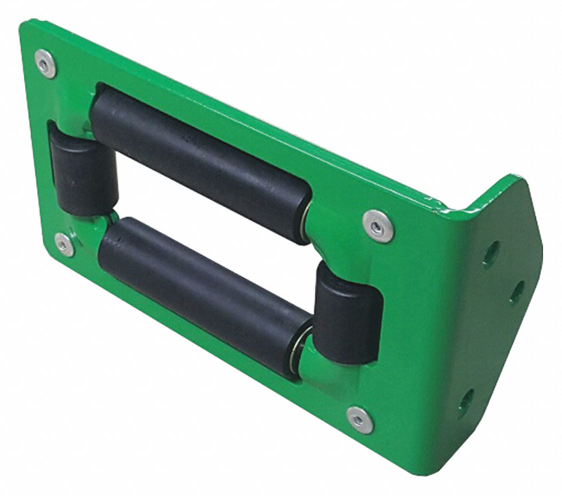 ROLLER GUIDE: FOR RWA NF SERIES REEL SERIES, NYLON, GREEN, STEEL