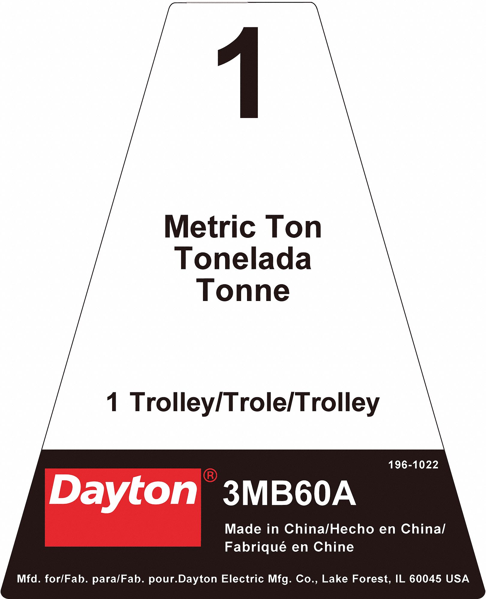 Name Plate: GGS_49670, 3MB60