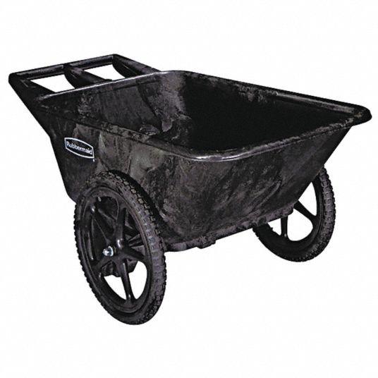 Utility Cart,Big Wheel,Black Grainger