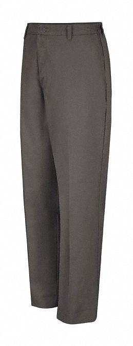 Mens Charcoal Pant W/Side Elastic: Men's, Work Pants, ( 48 in x 30 in ), Charcoal, Buttons