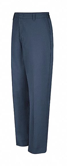 Mens Navy Pant W/Side Elastic: Men's, Work Pants, ( 60 in x 30 in ), Navy, Cotton/Polyester