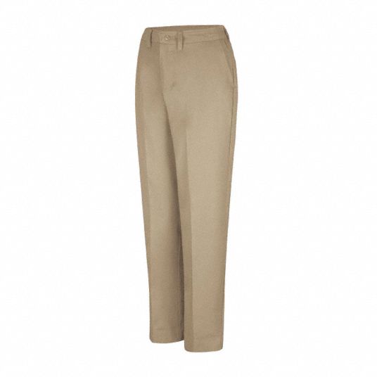 Side elastic squared trousers - Beige