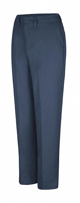 Womens Navy Side Elastic Workpant: Women's, Elastic Insert Pants, 2XL ( 38 1/2 in x 30 in )