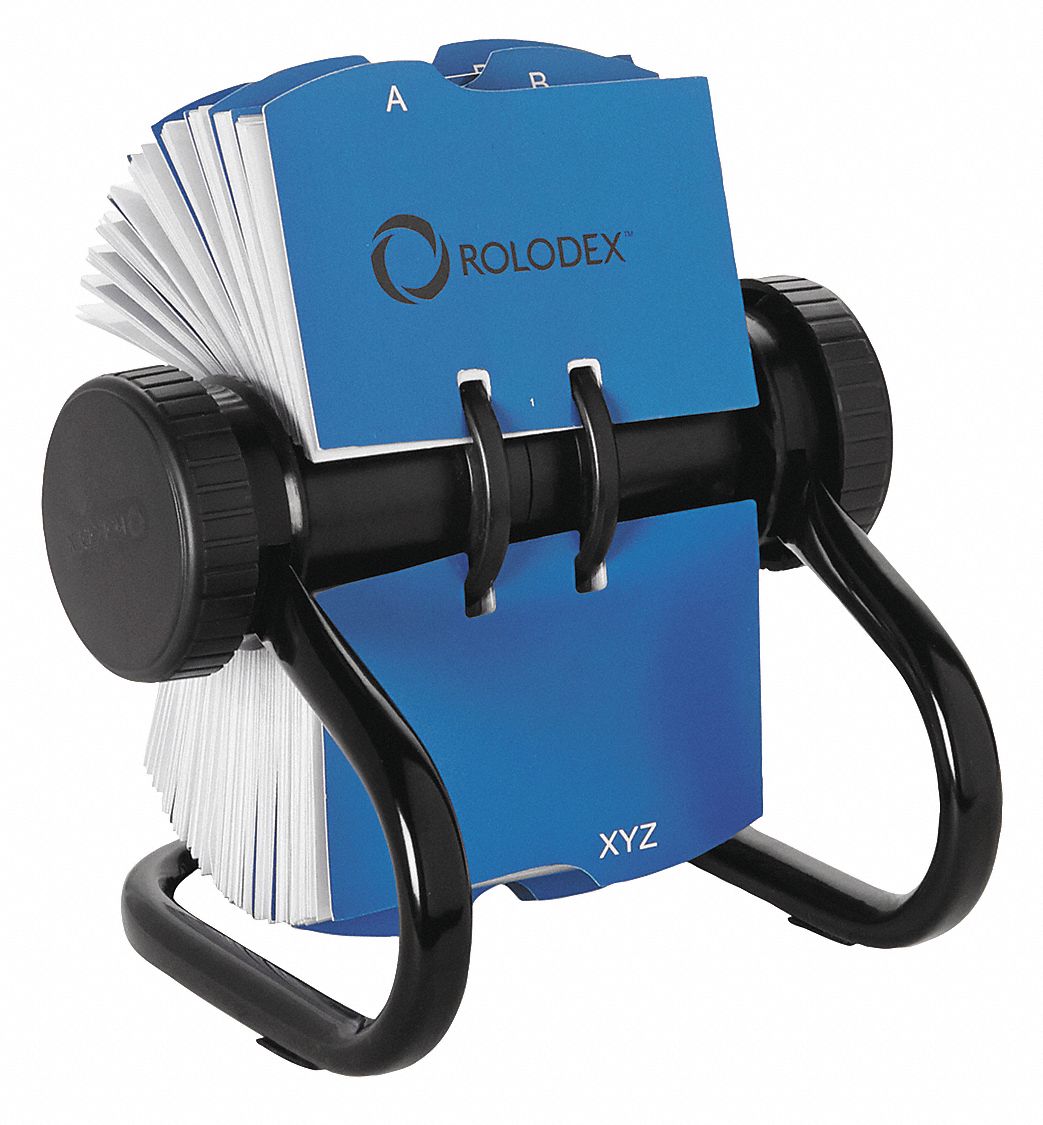 Rotary Card File, 400 Card, Black