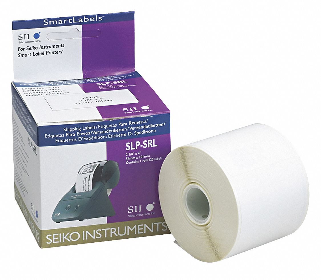 SEIKO, Self-Adhesive Shipping Labels,White - 43KJ55|SLP-SRL - Grainger