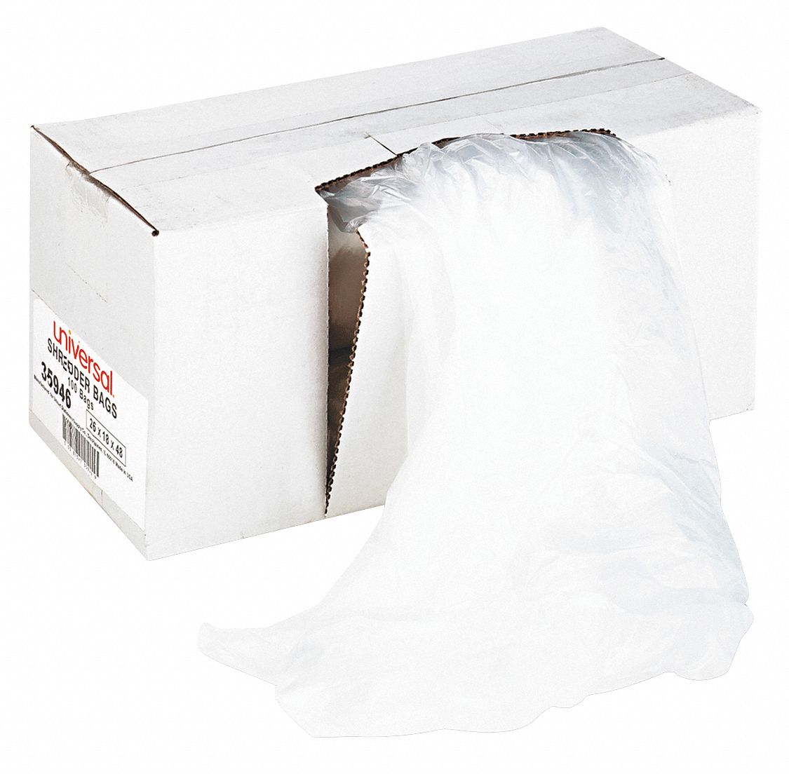 100, PK, High-Density Shredder Bag,40-45gal,PK100 - 43KR28|UNV35946 ...