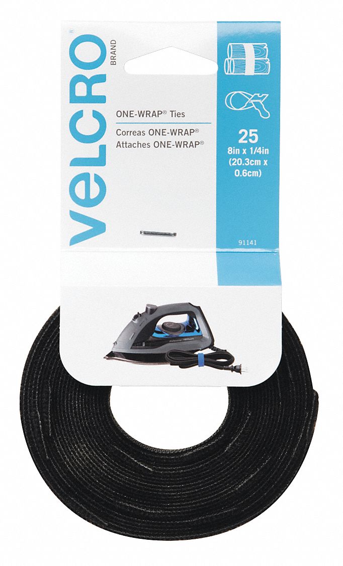 Reusbl Self Grppng Cable Tie, PK25, PK25