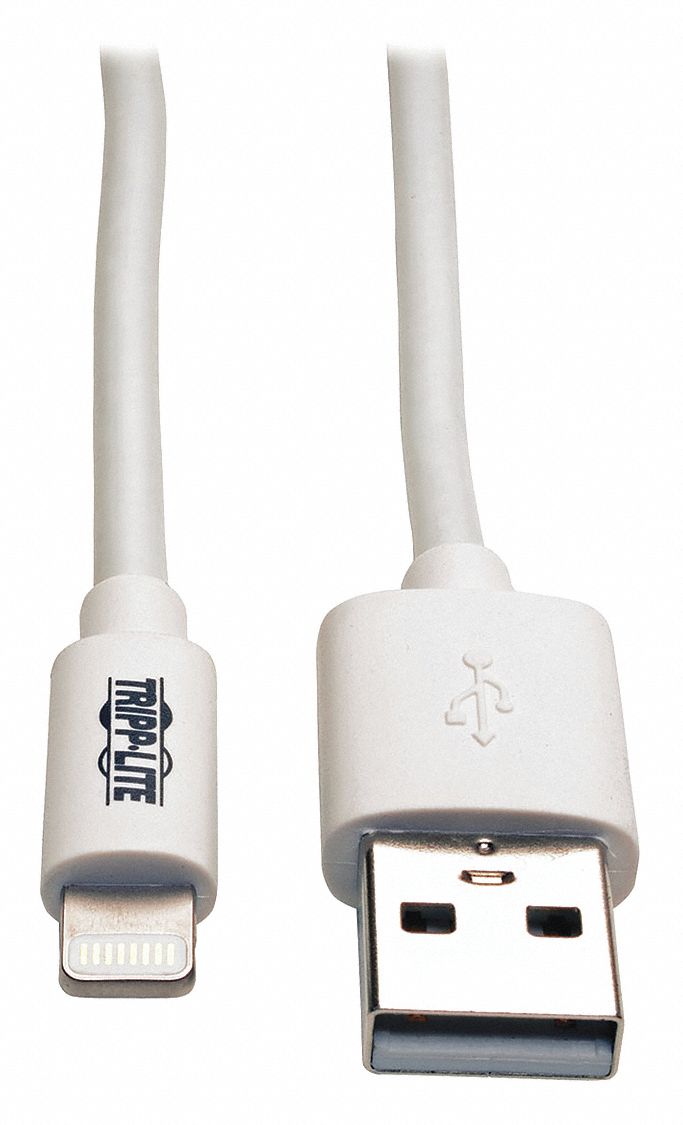 CHARGING CABLE, APPLE LIGHTNING, WHITE, 10FT LENGTH