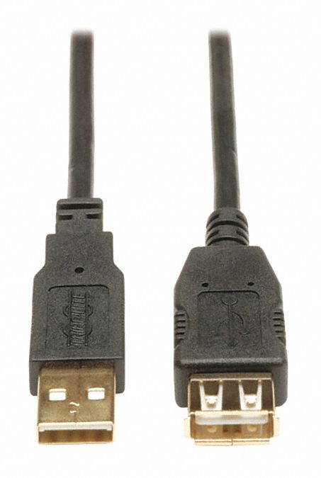 USB 2.0 Cable, Hi-Speed Extension, M/F, 6ft
