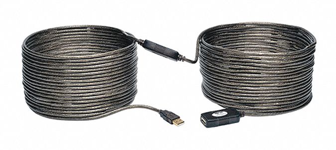 USB 2.0 Cable, Active Repeater, M/F, 20m