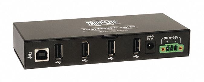 USB 2.0 Hub Hi-Speed 4-Port Rugged Mount
