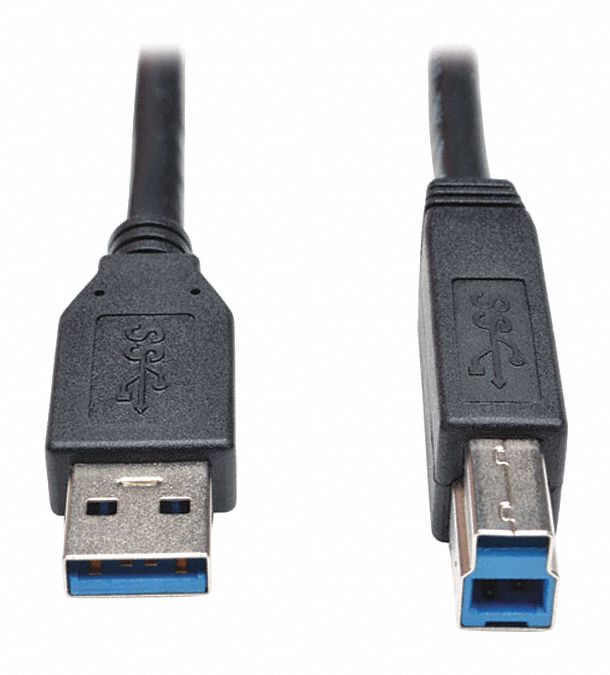 USB 3.0 Cable, SuperSpeed, AB M/M, 3ft