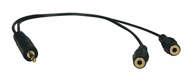 CABLE AUDIO MINI 3.5MM DIVIS Y M/2XF 1PI