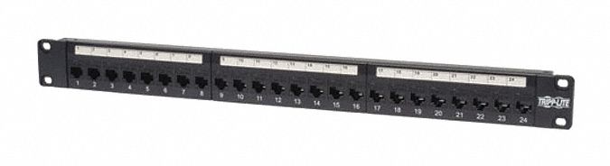 PATCH PANEL 24-PORT CAT5E RACK-MOUNT