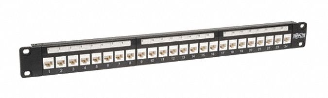 PATCH PANEL FEEDTHROUGH CAT6/5 1U 4PORT