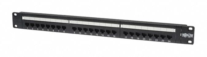 PATCH PANEL CAT6/5E 110 PUNCH 1U 24PORT