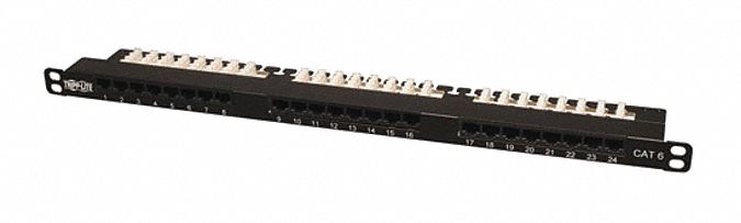 PATCH PANEL CAT6/5E 110PUNCH 0.5U 24PORT