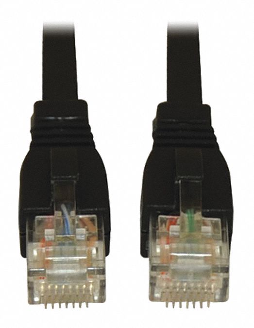 CAT6(A) CABLE, SNAGLESS, 10G, BLACK, 7 FT