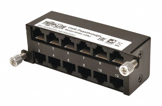 Fiber Cassette Cat6a Passthrough 12 RJ45