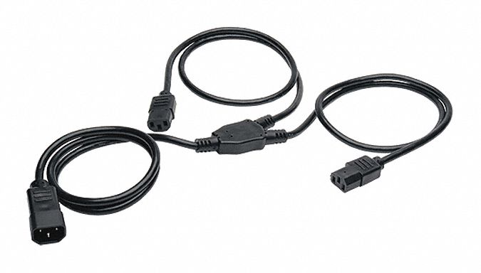 Power Cord, C14 to C13, 10A, 18AWG, 6ft