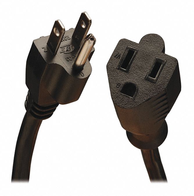 Power Cord, HD, 5-15P, 5-15R, 15A, 14AWG, 6ft