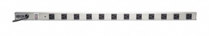 Power Strip, 12-Outlet, 5-15P, 36in cord