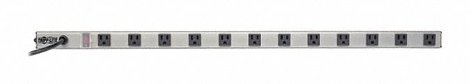 Power Strip, 12 Right, 5-15P, 36in cord
