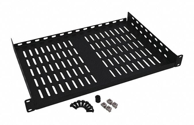 Rack Fixed Shelf 1U 40 lb capacity 12