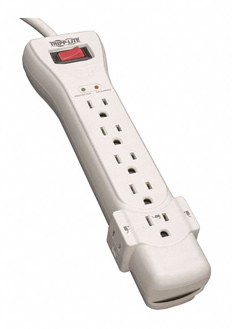 Surge, 7 Outlet, 7ft cord, 2160J, White