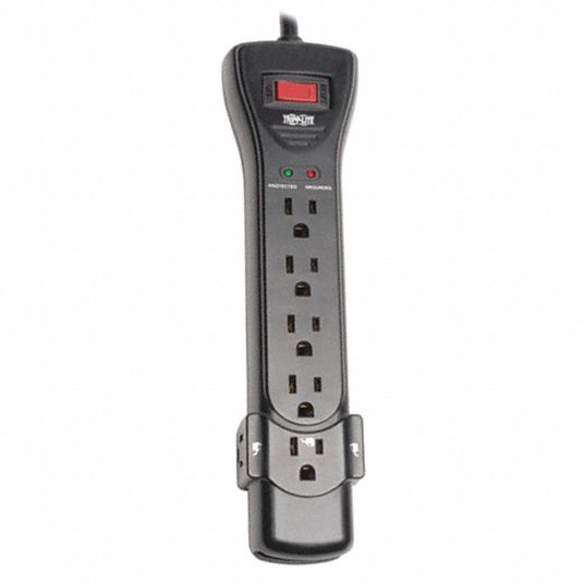 Tripp Lite Surge 7 Outlet 7ft Cord 2160j Black 43mf51 Super7b Grainger