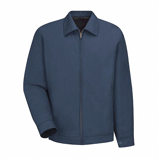 RED KAP Slash Pocket Jacket: Jacket, Unisex, Jacket Garment, 4XL, Navy, Tall, Cotton/Polyester RED KAP Slash Pocket Jacket: Jacket, Unisex, Jacket Garment, 4XL, Navy, Tall, Cotton/Polyester