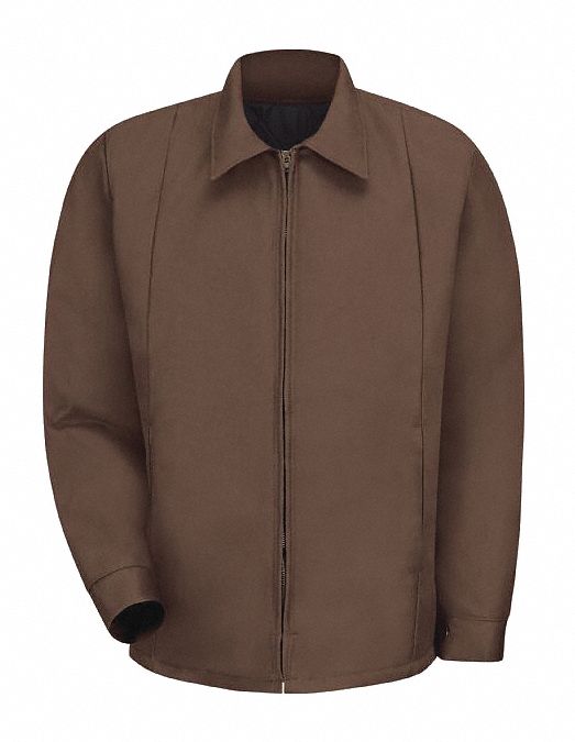 Perma-Lined Panel Jacket: Jacket, Unisex, Jacket Garment, 2XL, Brown, Regular, Zipper