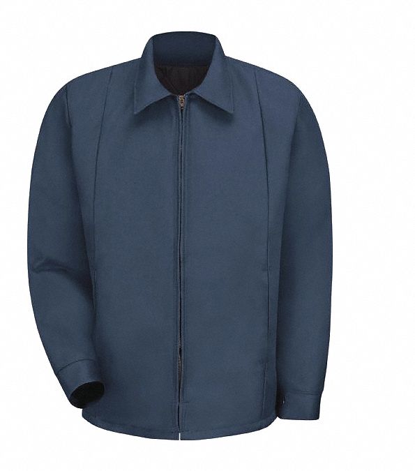 Perma-Lined Panel Jacket: Jacket, Unisex, Jacket Garment, 2XL, Navy, Tall, Cotton/Polyester