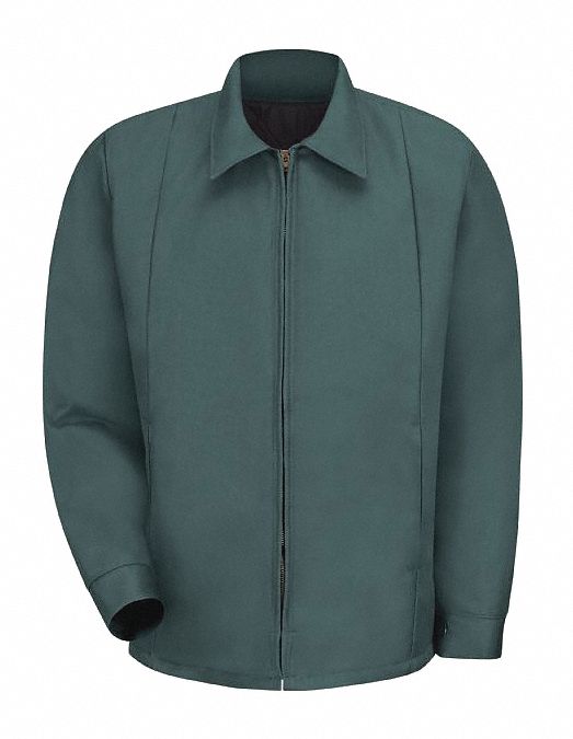 Perma-Lined Panel Jacket: Jacket, Unisex, Jacket Garment, 2XL, Green, Regular, Zipper