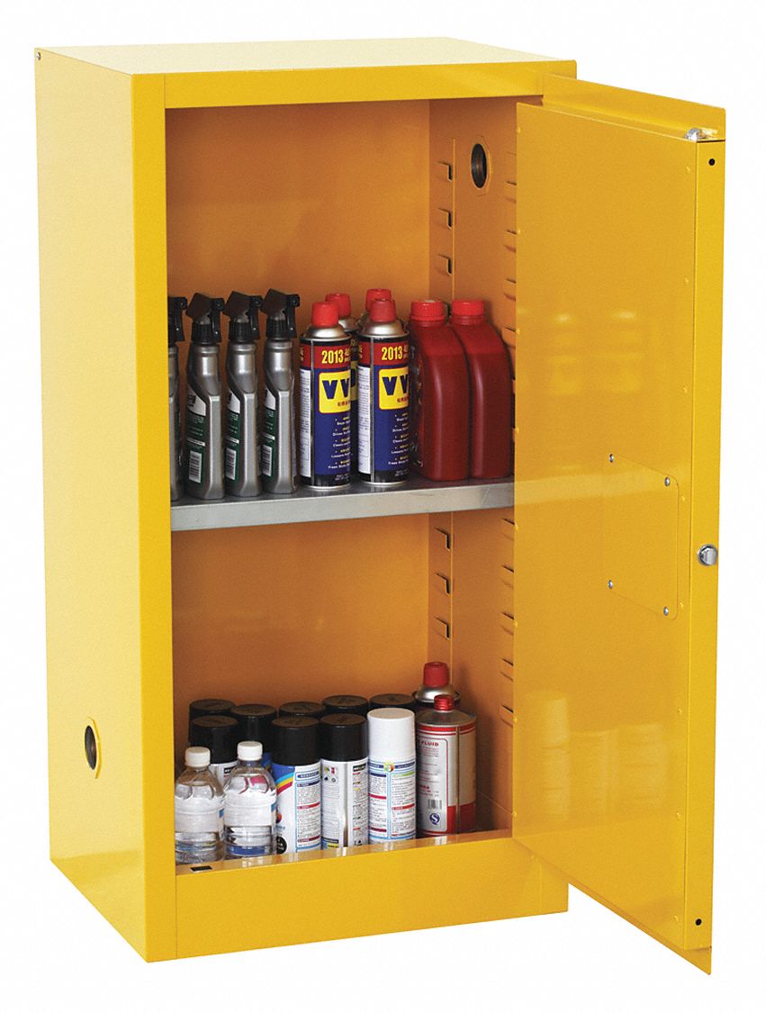 12 gal, 0 Drum Capacity, Flammables Safety 43NF89SC12F Grainger