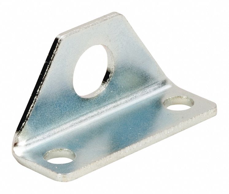 Foot Bracket: Foot Mount Type, Fits 10 mm Bore Dia, CJ-L010C