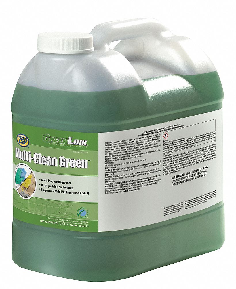 ZEP MultiPurpose Cleaner, 2.5 gal, Jug, Liquid, Primary Chemical None