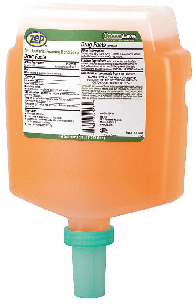 SAVON P/ MAINS,CARTOUCHE,1200 ML,MOUSSE
