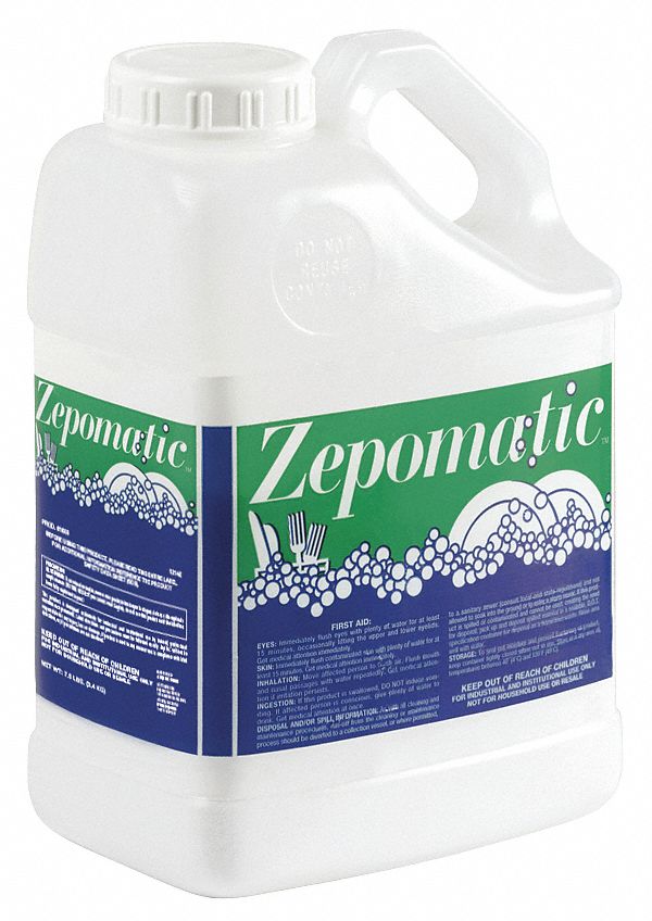 ZEP Machine Wash, Dishwasher Detergent, Cleaner Form Powder, 7.5 lb, PK 6 43NR50160901 Grainger