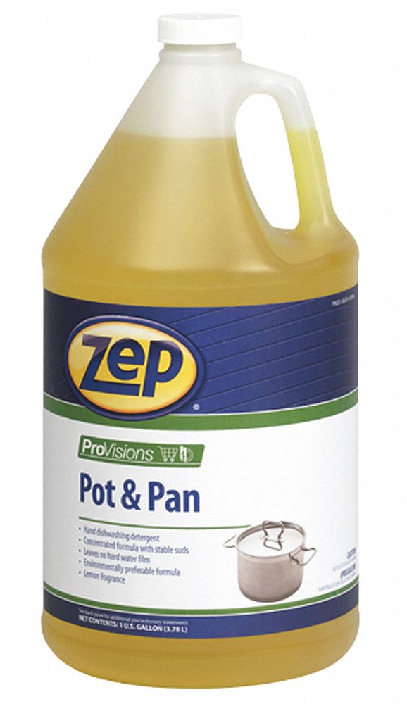 ZEP Hand Wash, Pots and Pans Cleaner, Cleaner Form Liquid, 1 gal, PK 4