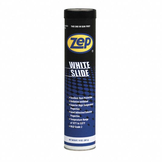 ZEP Grease: Aluminum Complex, Clear, 14 oz, NLGI Grade 2, 350°F Max. Op ...