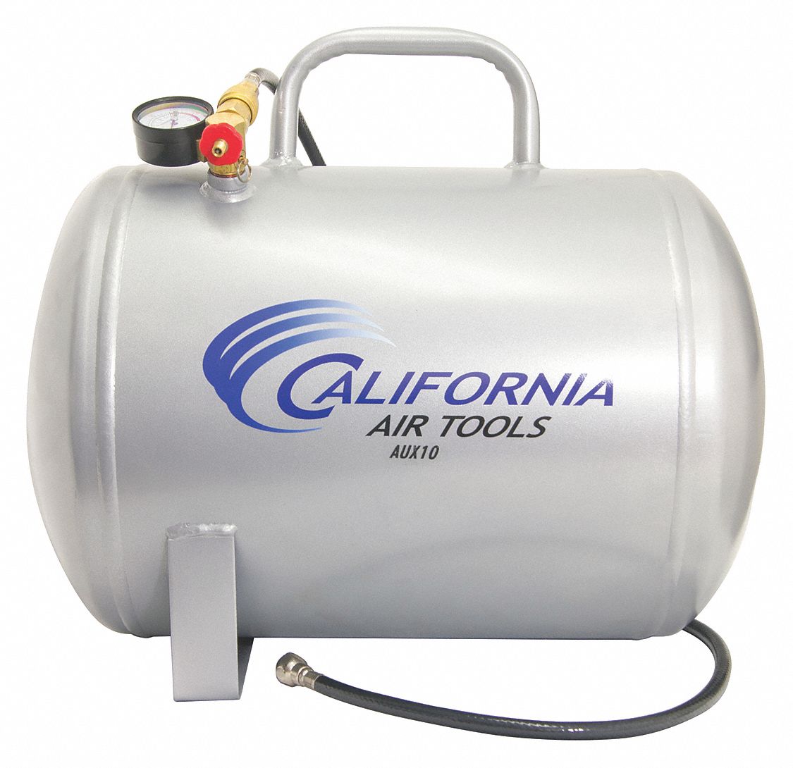 CALIFORNIA AIR TOOLS Air Tank, Auxiliary, 10 gal., 125 psi 43NU23